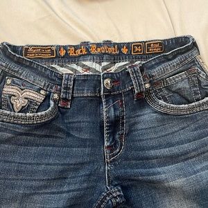 Men’s 34 X 32 Rock Revival Jeans